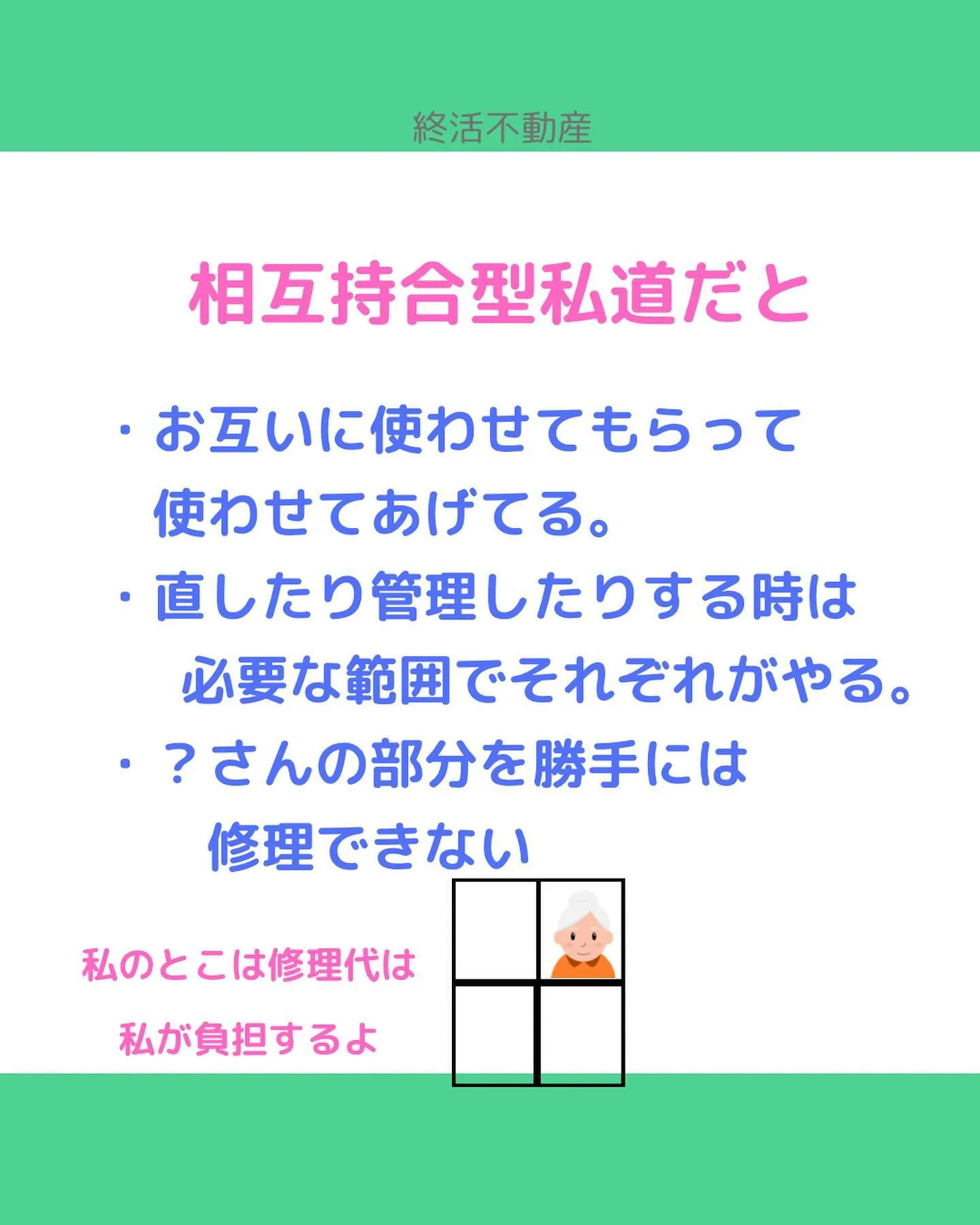 家の前の道がご近所さんと共有している方もいらっしゃいますよね...